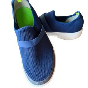 OOFOS OOmg‎ Low Mesh Recovery Shoes Womens 10 Navy Blue Slip On Sneakers